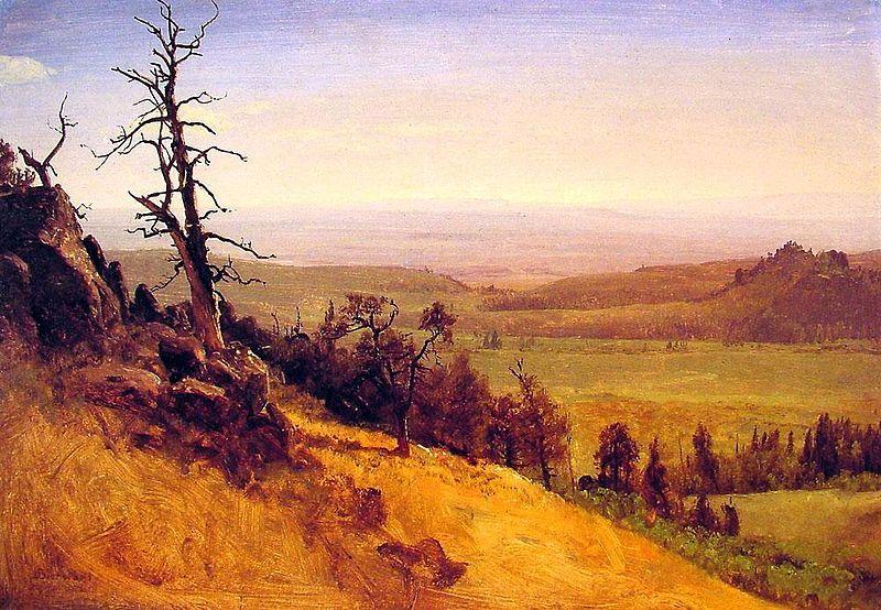 Albert Bierstadt Wasatch Mountains and Great Plains in distance, Nebraska